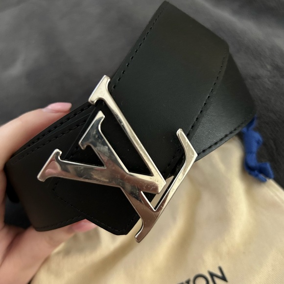 AUTHENTIC Louis Vuitton Initials Reversible Monogram Macassar Belt - Picture 5 of 14